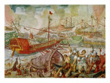 The Battle of Actium, 2nd September 31 BC, 1600 Giclee Print by Antonio Vassilacchi