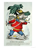 The Giant German Ogre, Caricature of Otto Von Bismarck Giclee Print