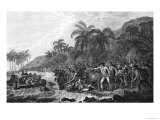 The Death of Captain James Cook 14th February 1779 Giclee Print by Benard 