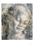 Head of Angel Giclée-tryk af Andrea del Verrocchio Head of Angel Giclée-tryk af Andrea del Verrocchio