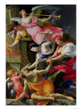 Time Vanquished by Love, Venus and Hope, circa 1645-46 Impressão giclée por Simon Vouet Time Vanquished by Love, Venus and Hope, circa 1645-46 Impressão giclée por Simon Vouet