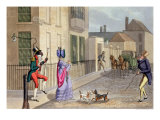 The Unpleasant Rencontre, from "Fashionable Bores, or Coolers in High Life, by Peter Quiz", 1824 Giclee Print by Daniel Thomas Egerton