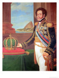 Pedro I Emperor of Brazil, 1825 Giclee Print by Henrique Jose Da Silva