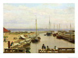 The Port of Dragor, 1826 reproduction procédé giclée par Christoffer-wilhelm Eckersberg