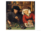 The Money Lender and His Wife, 1514 Giclée-Druck von Quentin Metsys