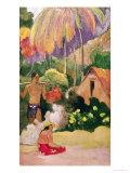 Landscape in Tahiti 1892 reproduction procédé giclée par Paul Gauguin