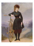 Blanche D'Antigny and Her Velocipede Giclee Print by Betinet