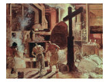 The Steelworks Giclee Print by Constantin Meunier