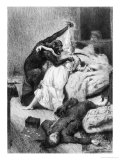 Illustration for "The Murders in the Rue Morgue" by Edgar Allan Poe reproduction procédé giclée par Daniel Urrabieta Vierge
