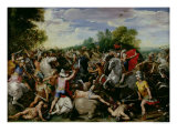 The Victory of Tullus Hostilius Over the Forces of Veii and Fidenae Giclee Print by Guiseppe Cesari