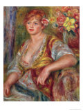 Blonde Woman with a Rose, circa 1915 Giclee Print by Pierre-Auguste Renoir
