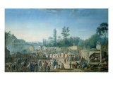 View of the Tuileries from the Place de La Revolution, 1799 Giclee Print by Thomas Naudet