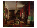 Interior of the Office of Alfred Emilien Count of Nieuwerkerke Lámina giclée por Charles Giraud