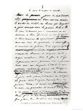 Le Soir D'Un Jour de Marche, Facsimile of Page from Manuscript 