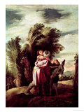 The Parable of the Good Samaritan Giclée-tryk af Domenico Fetti