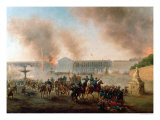 Battle in the Place de La Concorde, 1871 reproduction procédé giclée par Boulanger 