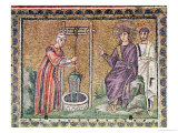 The Woman of Samaria at the Well, Scenes from the Life of Christ Giclee Print