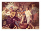 The Five Senses Giclee Print by Theodor Rombouts