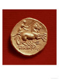 Reverse of a Stater of Philip II of Macedonia Depicting a Charioteer, 356-336 BC Lámina giclée Reverse of a Stater of Philip II of Macedonia Depicting a Charioteer, 356-336 BC Lámina giclée