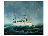 The Storm-Tossed Vessel, 1890-93 Reproduction procédé giclée par Henri Rousseau