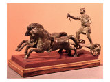 Roman Chariot Pulled by Two Galloping Horses Giclee Print