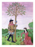 Drawing Sap from a Tree, Illustration from the "Book of Simple Medicines" circa 1470 Giclee Print by Robinet Testard