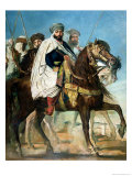 Ali Ben Ahmed, the Last Caliph of Constantine, with His Entourage Outside Constantine, 1845 Giclee Print by Théodore Chasseriau