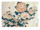 Chrysanthèmes reproduction procédé giclée par Katsushika Hokusai