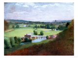 The Valley of the Stour with Dedham in the Distance, 1836-37 Giclee Print by John Constable
