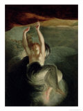 Titiana Discovering the Ring of the Nibelung in the Opera "The Ring of the Nibelung" Richard Wagner Giclee Print by Johann Heinrich Fussli