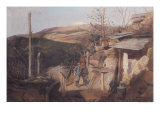 Hartmanswillerkopf, View from Roche-Sermet, 1915 Giclee-trykk av Gustave Bourgain
