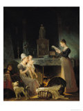 Reading the Letter reproduction procédé giclée par Marguerite Gerard