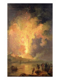 The Eruption of Mount Vesuvius in 1779, 1779-1802 Impressão giclée por Pierre Jacques Volaire