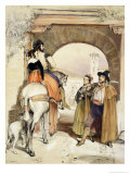 Contrabandistas, from "Sketches of Spain", Published 1836 reproduction procédé giclée par John Frederick Lewis