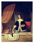 Arranging Her Still Life, 1884 Giclee Print by Eduard Charlemont
