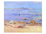 Treading Clams, Wickford Giclee Print by William James Glackens
