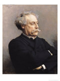Alexandre Dumas Fils 1886 Giclee-trykk av Leon Joseph Florentin Bonnat