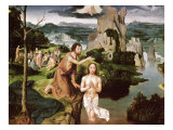 The Baptism of Christ, circa 1515 reproduction procédé giclée par Joachim Patenir