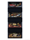 Four Still Lives of Food and Fruit Impressão giclée por Jan Van Van Kessel The Elder