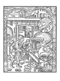 December, from the 'Almanach Des Bergers', 1491 (Xylograph) (B/W Photo) Giclée-Druck von Pierre Le Rouge