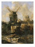 The Moulin de La Galette, Montmartre, 1861 Giclee Print by Antoine Vollon