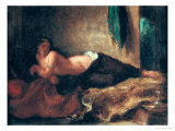Odalisque Giclee Print by Eugene Delacroix