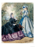 Afternoon Dress for Women, 1863 Giclee Print by Heloise Leloir