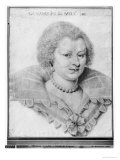 Portrait of Magdeleine de Souvre Marquise de Sable, 1621 Giclee Print by Daniel Dumonstier