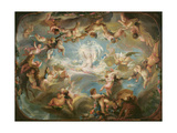 The Triumph of Cupid Over All the Gods, 1752 reproduction procédé giclée par Gabriel De Saint-aubin