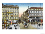 Postcard Depicting the Unter Den Linden and the Friedrichstrasse in Berlin, circa 1910 Giclee Print Postcard Depicting the Unter Den Linden and the Friedrichstrasse in Berlin, circa 1910 Giclee Print