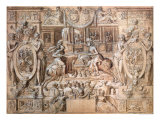 Tournament on the Occasion of the Marriage of Catherine de Medici and Henri II in 1533 Giclee Print by Antoine Caron