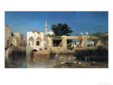 Cafe in Adalia, 1856 Giclee Print by Charles Emile De Tournemine