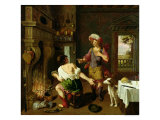 Esau Selling His Birthright to Jacob, 1630 Giclee Print by Michel Corneille