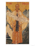 Icon of St. Sabas of Jerusalem, 1572 Giclee Print by Longin 